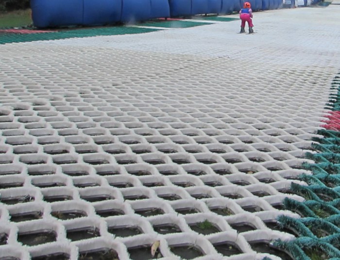 White Dry Slope Material