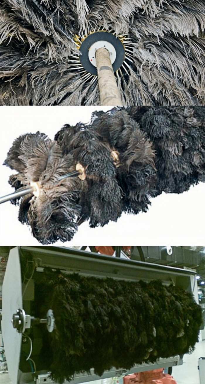 Ostrich Feather Industrial Brush